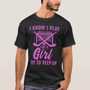Cool Ice Hockey For Women Girls Field Hockey Team T-Shirt