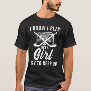 Cool Ice Hockey For Women Girls Field Hockey Team T-Shirt
