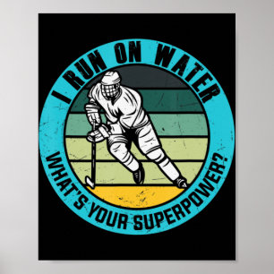 Cool Ice Hockey Player Art For Men Women Ice Hocke Poster