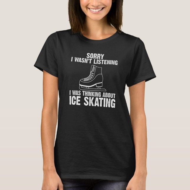 Cool Ice Skating For Men Women Figure Speed Tour S T-Shirt (Front)
