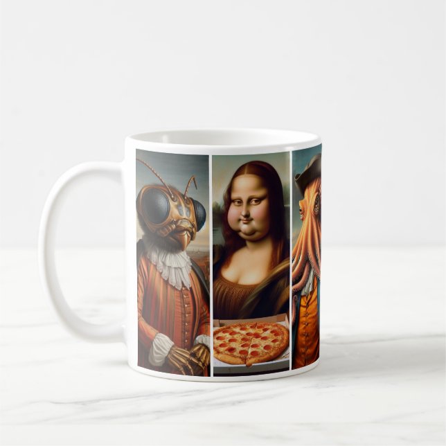 Cool illustrations coffee mug (Left)
