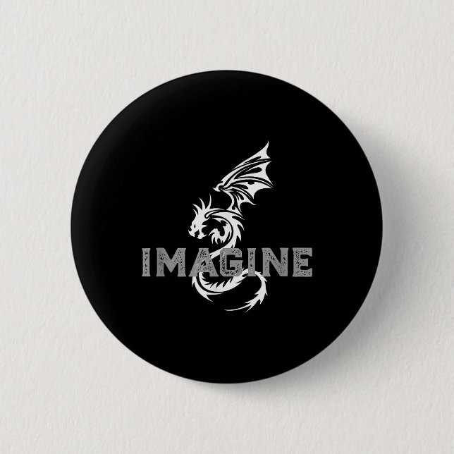 Cool Imagine Tattoo Dragon  6 Cm Round Badge (Front)