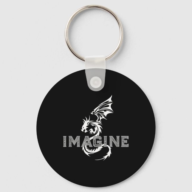 Cool Imagine Tattoo Dragon  Key Ring (Front)