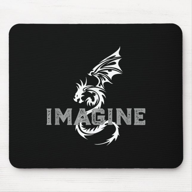 Cool Imagine Tattoo Dragon  Mouse Pad (Front)