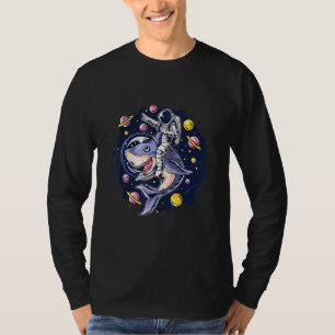 Cool Inauguration Day Astronaut Shark Days Space T-Shirt