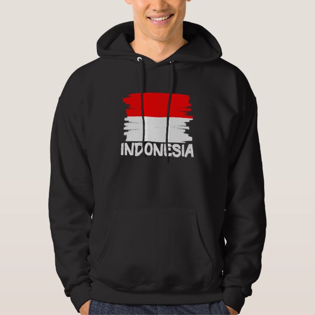 Cool Indonesia Flag Hoodie (Front)