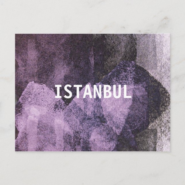 Cool Inspiration of Istanbul Modern Graphic Design Postcard (Front)