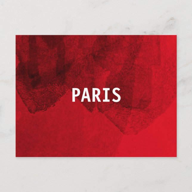 Cool Inspiration of Paris Modern Graphic Design Postcard (Front)