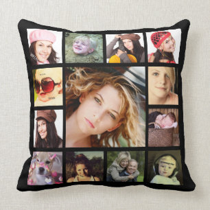 Cool Instagram Photo Collage Cushion