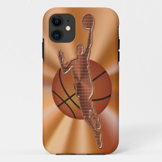 Cool iPhone 5 /5S Basketball Cases Retro & Techy (Back)