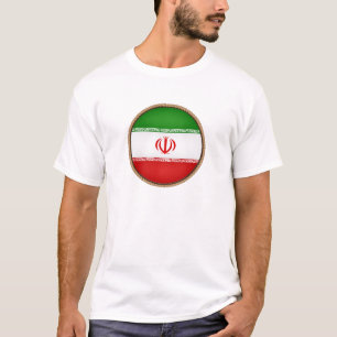 Cool Iran Flag Seal T-Shirt