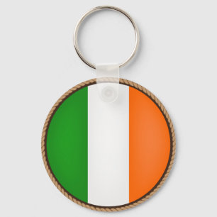 Cool Irish Flag Seal Key Ring