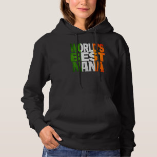 Cool Irish Nana Flag For Irish Celtic Nana Hoodie