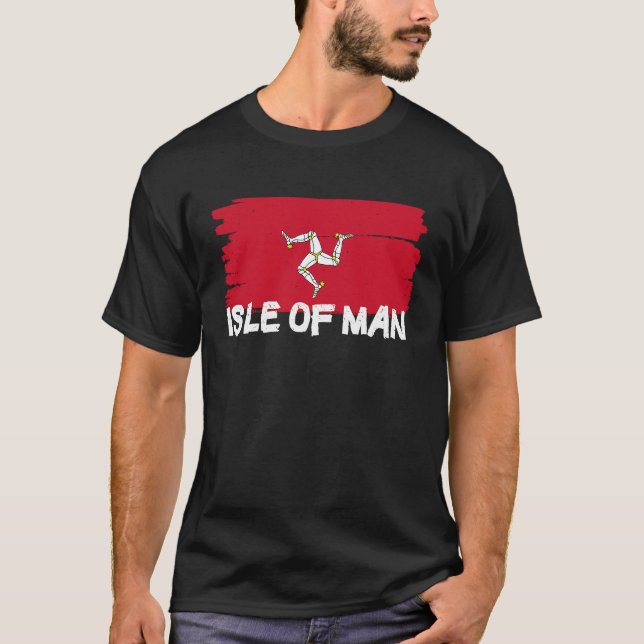 Cool Isle of Man Flag T-Shirt (Front)