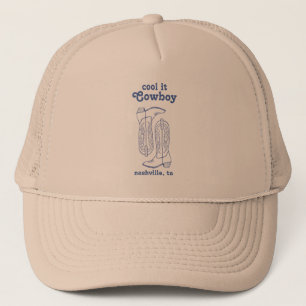 Cool it cowboy trucker hat