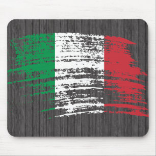 Cool Italian flag design Mouse Pad