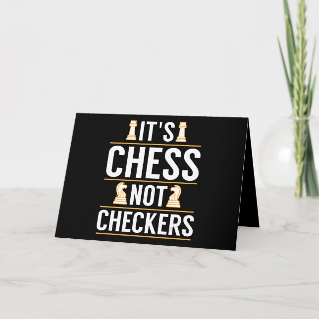 cool its chess not checkers checkers players gift card (Front)