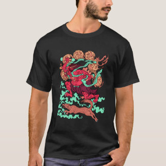 Cool Japanese Oni Ogre Demon Kuniyoshi Monster Uki T-Shirt