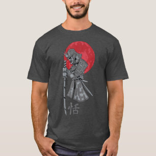 Cool Japanese Samurai Letter Warrior Gift T  T-Shirt
