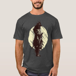 Cool Japanese Samurai Warrior Backside T-Shirt (2)
