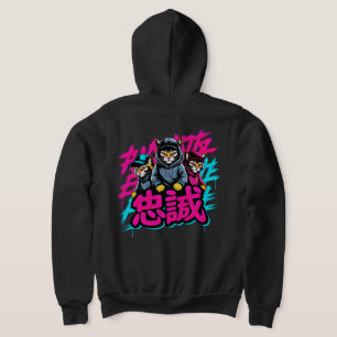 Cool Japanese Streetwear Cat - Gift for Anime Fans Hoodie