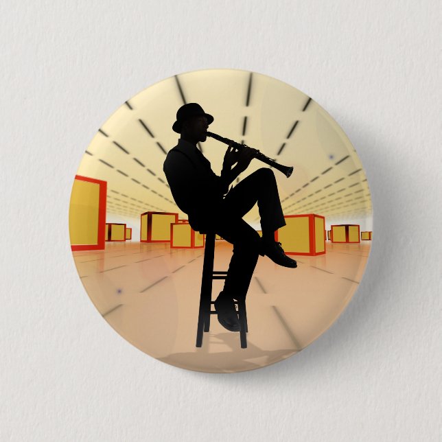 Cool Jazz 3 6 Cm Round Badge (Front)