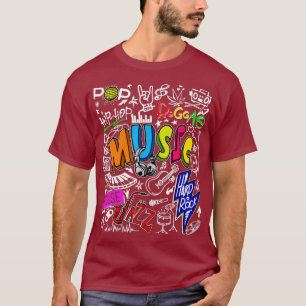 Cool Jazz Disco Song Music Reggae Rockn Roll Pop T-Shirt