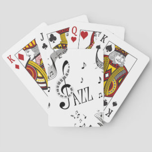 Cool Jazz Music Playing Cards