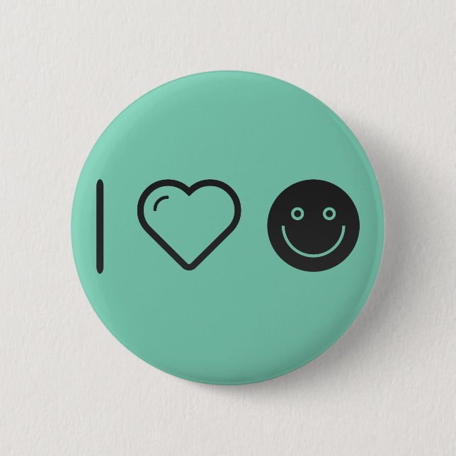 Cool Joy Emoticons 6 Cm Round Badge (Front)