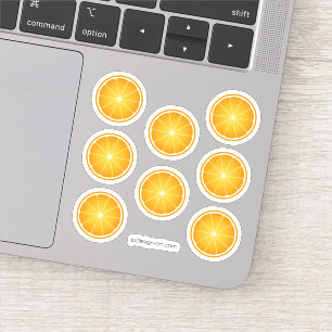 Cool Juicy Orange fruit slices pattern