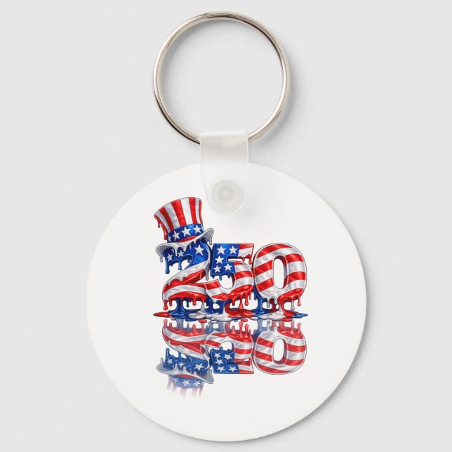 Cool July 4th celebration Key Chain (Front)