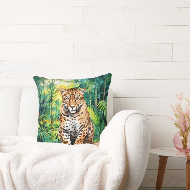 Cool jungle leopard lovers  cushion (Couch)