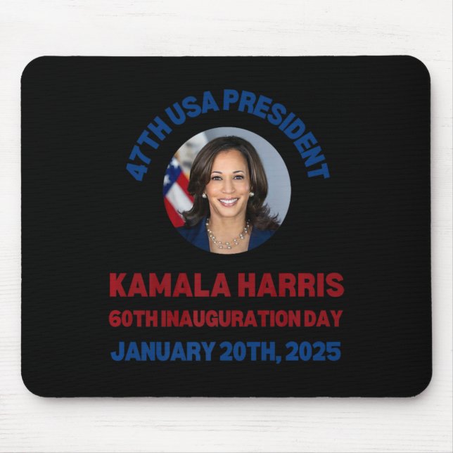 Cool Kamala Harris 2024 Inauguration Day Souvenir  Mouse Pad (Front)