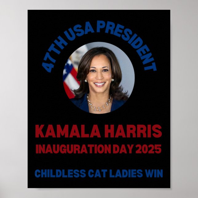 Cool Kamala Harris 2024 Inauguration Day Win Natio Poster (Front)