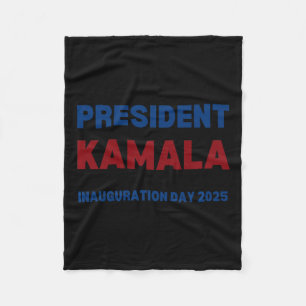 Cool Kamala Harris 2024 Women Win Inauguration Day Fleece Blanket