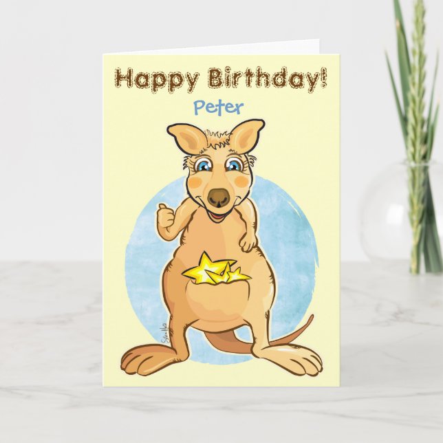 Cool kangaroo - card (Front)