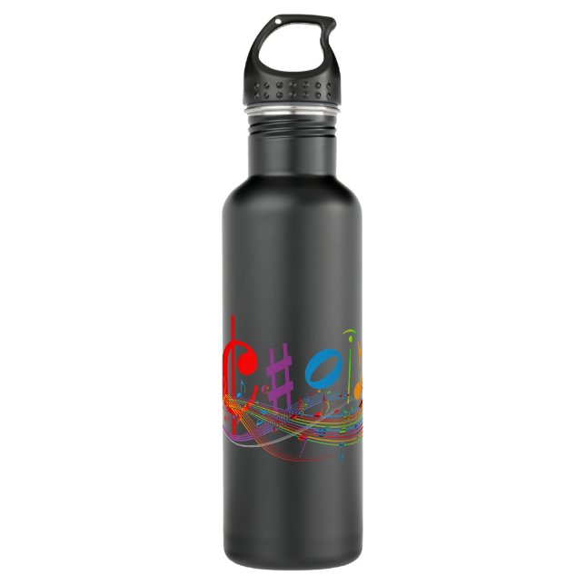 Cool Karaoke Art Men Women Karaoke Box Microphone  710 Ml Water Bottle (Front)