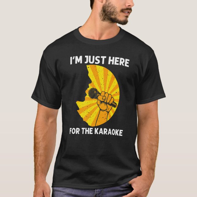 Cool Karaoke For Men Women Singer Karaoke Machine T-Shirt (Front)