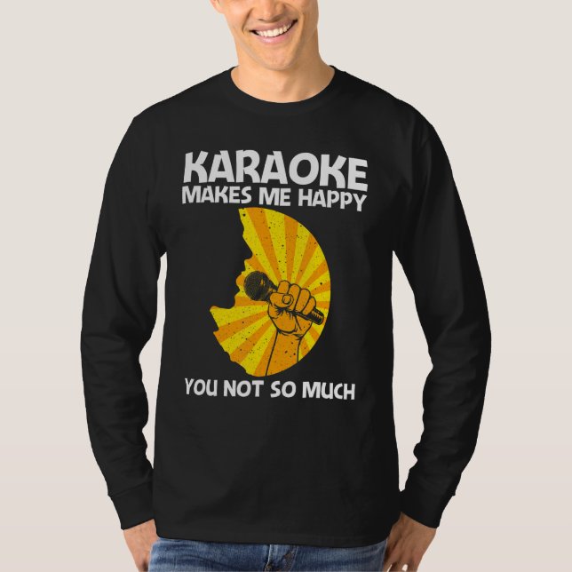 Cool Karaoke For Men Women Singer Karaoke Machine  T-Shirt (Front)