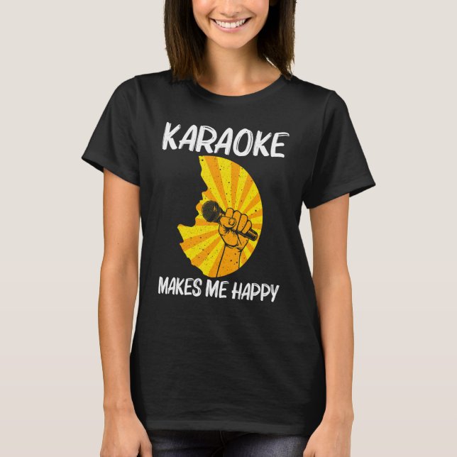 Cool Karaoke For Men Women Singer Karaoke Machine  T-Shirt (Front)