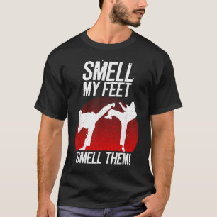 Cool Karate Gift for Boys Girls Funny Smell Feet T-Shirt
