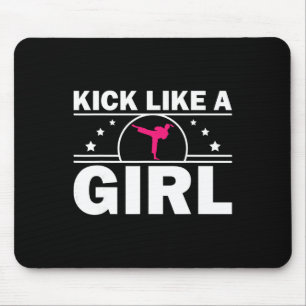 Cool Karate Gift Kickboxing Karate Lover Taekwondo Mouse Pad