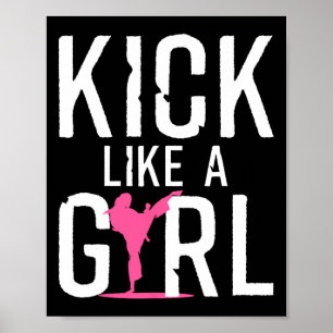 Cool Karate Gift Kickboxing Karate Lover Taekwondo Poster