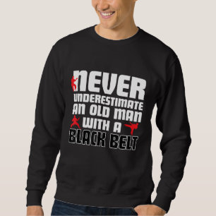 Cool Karate Humour for Men. Funny Martial Arts Gif Sweatshirt