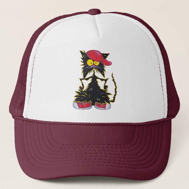 Cool Kat Hip Hop Trucker Hat (Front)