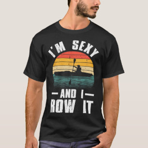 Cool Kayak Art For Men Women Kayaker Rowing Boatin T-Shirt