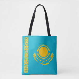 Cool Kazakhstan Flag Fashion Tote Bag