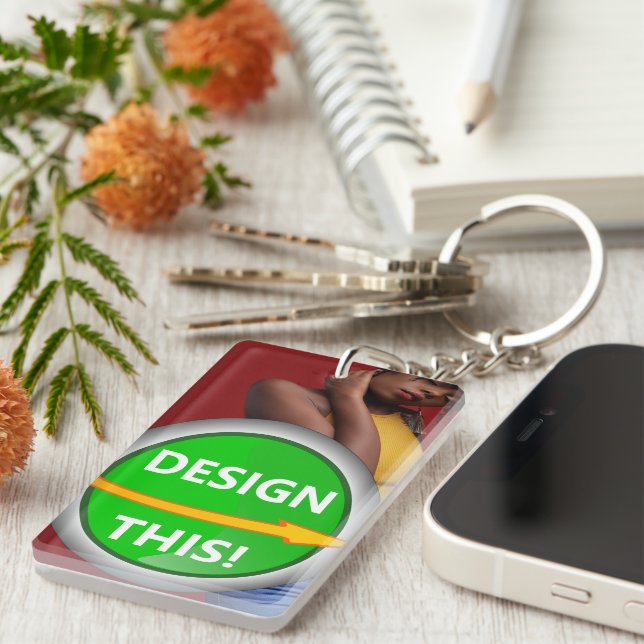 COOL! Keychain - Acrylic Rectangle (double-sided) (Front Right)