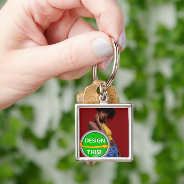 COOL! Keychain - Premium Square Small - Custom (Hand)