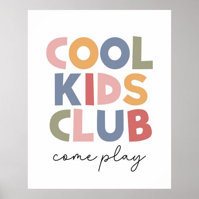 Cool Kids Club Poster (Front)